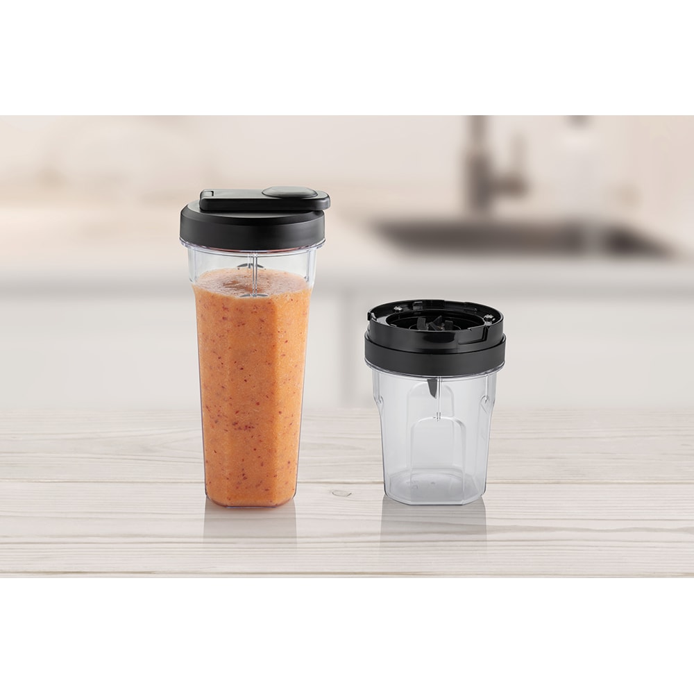 Mini blender GORENJE BSM600E, 0.6l, 320W, 2 trepte viteza, argintiu-negru
