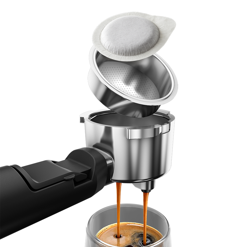 Espressor manual BEKO CaffeExperto CED7524X, 1.5l, 1688W, 15 bar, argintiu-negru