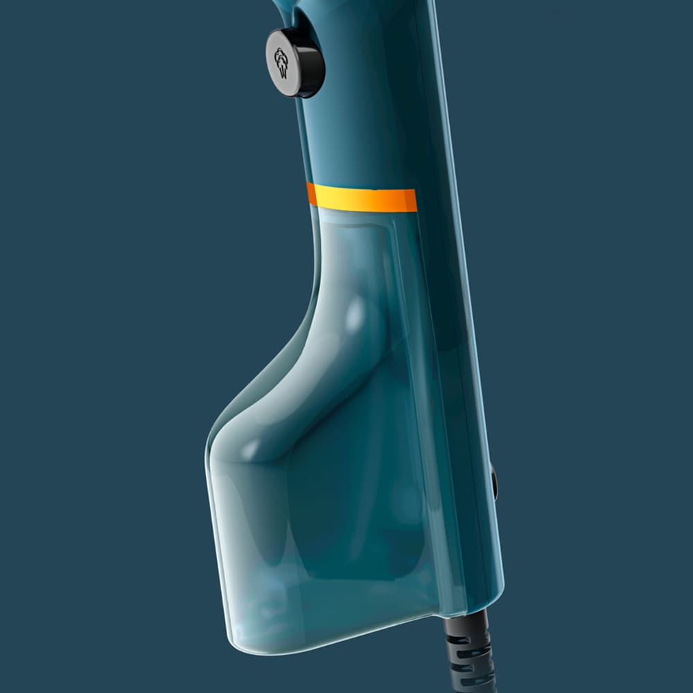 Aparat de calcat vertical TEFAL Pure Pop Glam DT2050F0, 1300W, 20g/min, 120ml, talpa ceramica, albastru-portocaliu