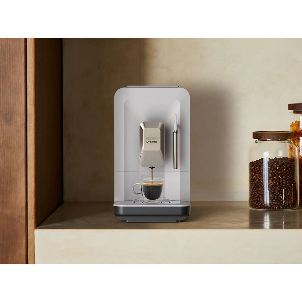 Espressor automat KRUPS My Coffee+ EA201BE0, 1.5l, 1700W, 15 bar, gri deschis