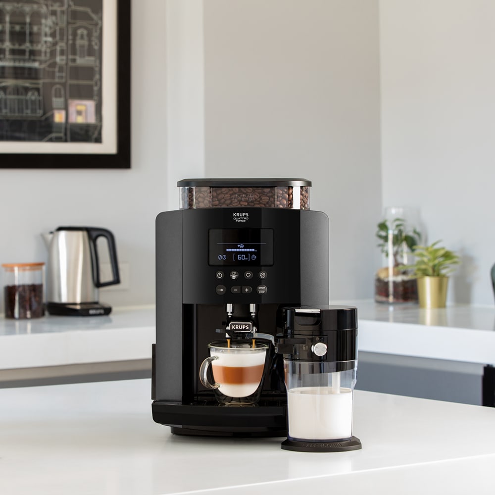 Espressor automat KRUPS Arabica Latte EA819E10, 1.7l, 1450W, 15 bar, negru
