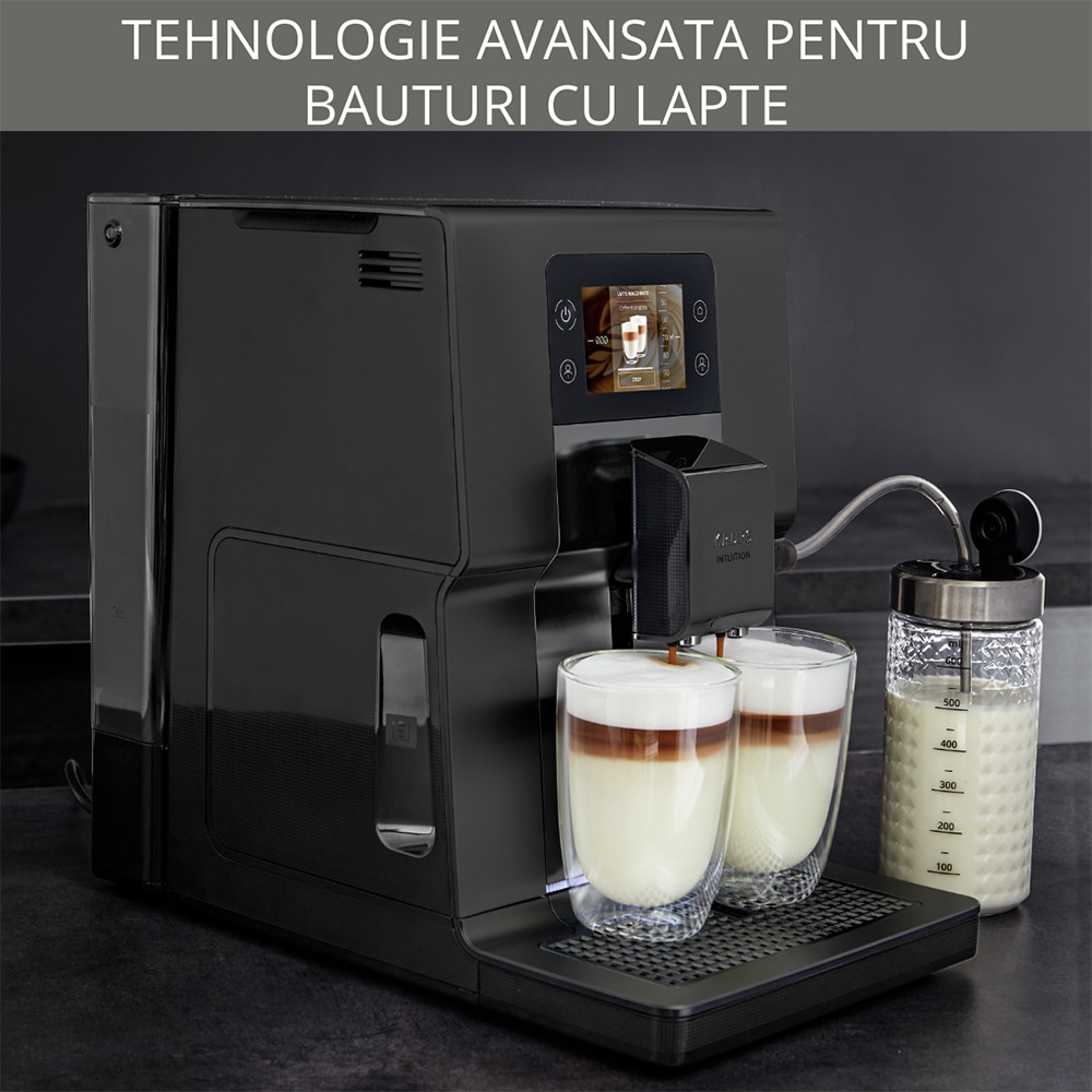 Espressor automat KRUPS Intuition EA873810, 3l, 1450W, 15 bar, negru-argintiu