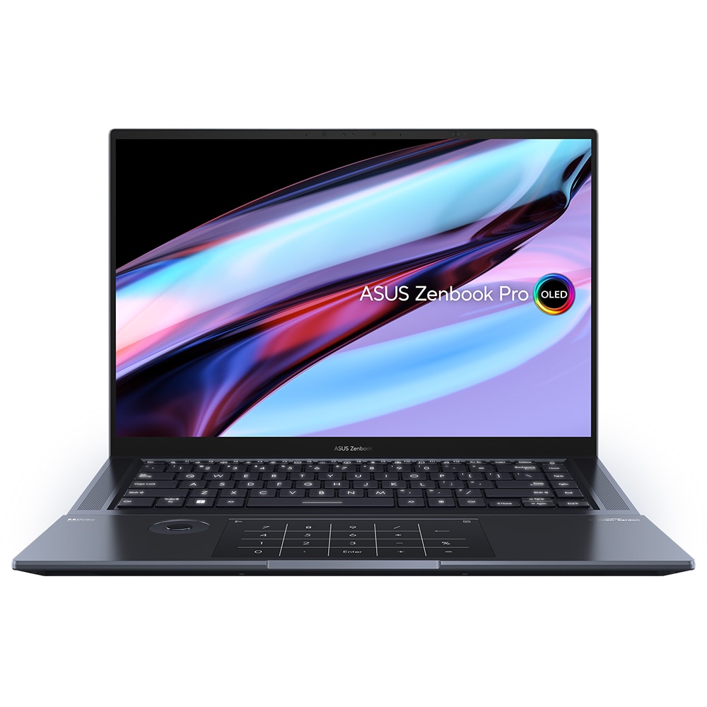 Laptop ASUS Zenbook Pro 16X OLED UX7602ZM-ME022X, IntelCorei7-12700H pana la 4.7GHz, 16" 4K UHD Touch, 16GB, SSD 1TB, NVIDIAGeForceRTX3060 6GB, Windows 11 Pro, negru