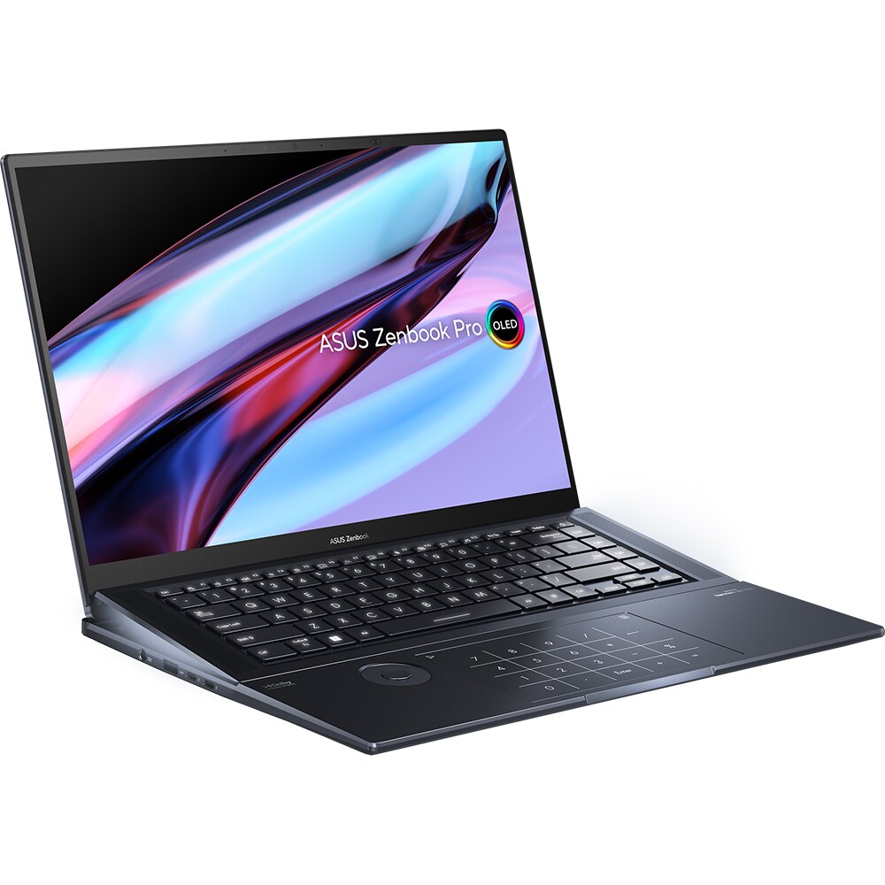 Laptop ASUS Zenbook Pro 16X OLED UX7602ZM-ME022X, IntelCorei7-12700H pana la 4.7GHz, 16" 4K UHD Touch, 16GB, SSD 1TB, NVIDIAGeForceRTX3060 6GB, Windows 11 Pro, negru