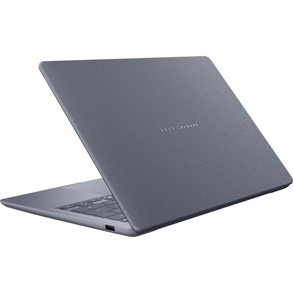 Laptop ASUS Zenbook 14 OLED UX3480AA-U2198W, Intel Core Ultra 7 355 pana la 4.7GHz, 14" Full HD Touch, 16GB, SSD 512GB, Intel Graphics, Windows 11 Home, Arctic Blue