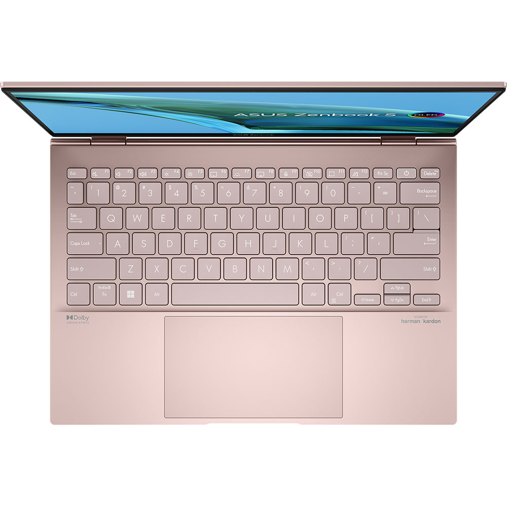 Laptop ASUS Zenbook S 13 OLED UM5302TA-LX295W, AMD Ryzen 5 6600U pana la 4.5GHz, 13.3" 2.8K, 8GB, SSD 512GB, AMD Radeon 660M, Windows 11 Home, Vestige Beige