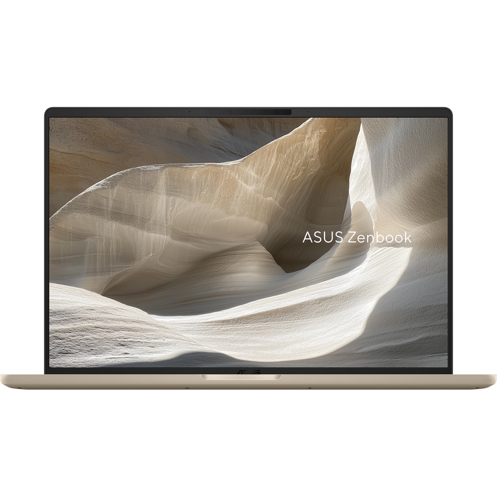 Laptop ASUS Zenbook A14 OLED UX3407NA-QD100W, Snapdragon X2 Elite X2E-88-100 pana la 4.7GHz, 14" WUXGA, 32GB, SSD 1TB, Qualcomm Adreno, Windows 11 Home, Zabriskie Beige