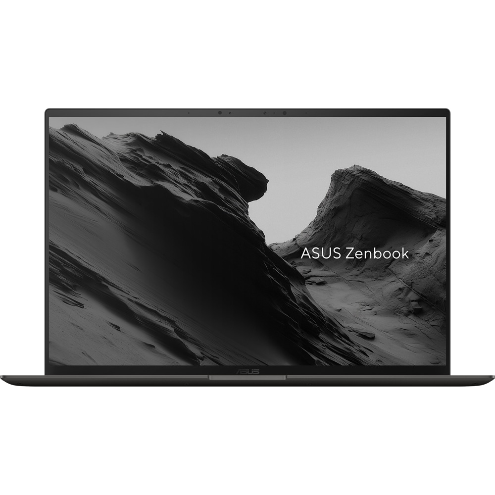 Laptop ASUS Zenbook S 14 OLED UX5406AA-SW302X, Intel Core Ultra 9 386H pana la 4.9GHz, 14" 3K, 32GB, SSD 1TB, Intel Graphics, Windows 11 Pro, Antrim Gray