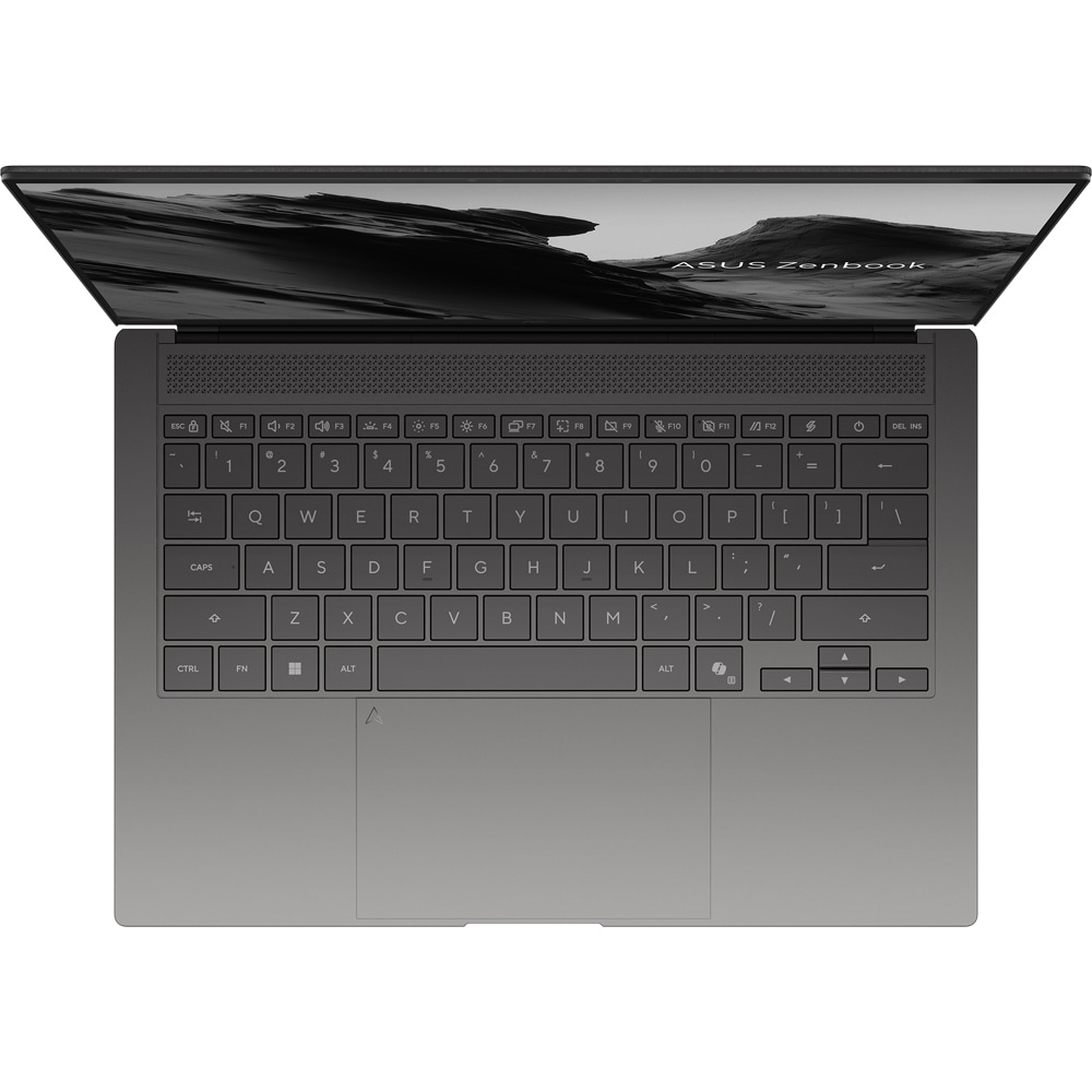 Laptop ASUS Zenbook S 14 OLED UX5406AA-SW302X, Intel Core Ultra 9 386H pana la 4.9GHz, 14" 3K, 32GB, SSD 1TB, Intel Graphics, Windows 11 Pro, Antrim Gray