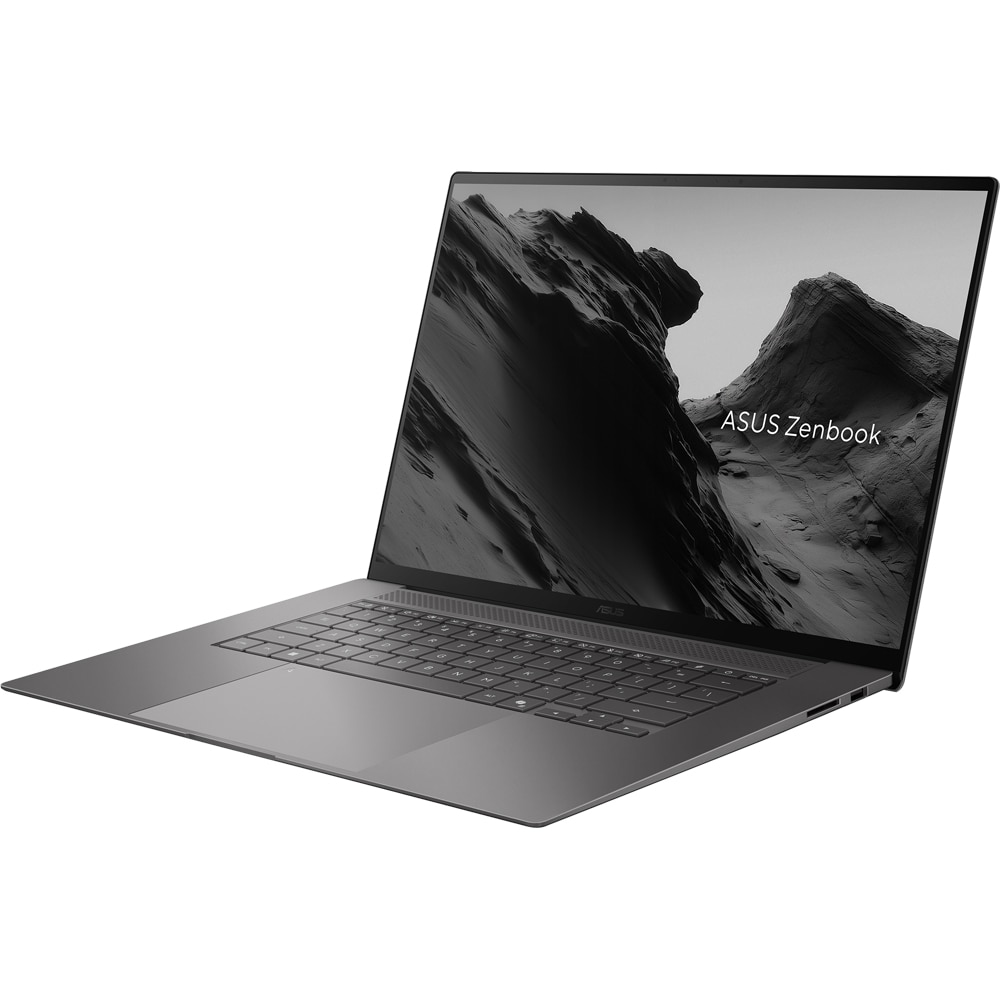 Laptop ASUS Zenbook S 16 OLED UM5606GA-SR206X, AMD Ryzen AI 9 465 pana la 5GHz, 16" 3K Touch, 32GB, SSD 1TB, AMD Radeon 880M Graphics, Windows 11 Pro, Antrim Gray