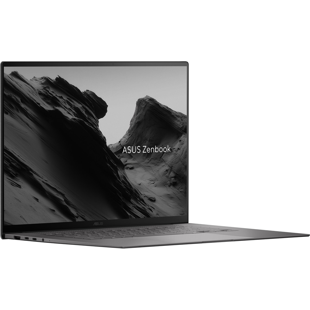 Laptop ASUS Zenbook S 16 OLED UM5606GA-SR206X, AMD Ryzen AI 9 465 pana la 5GHz, 16" 3K Touch, 32GB, SSD 1TB, AMD Radeon 880M Graphics, Windows 11 Pro, Antrim Gray