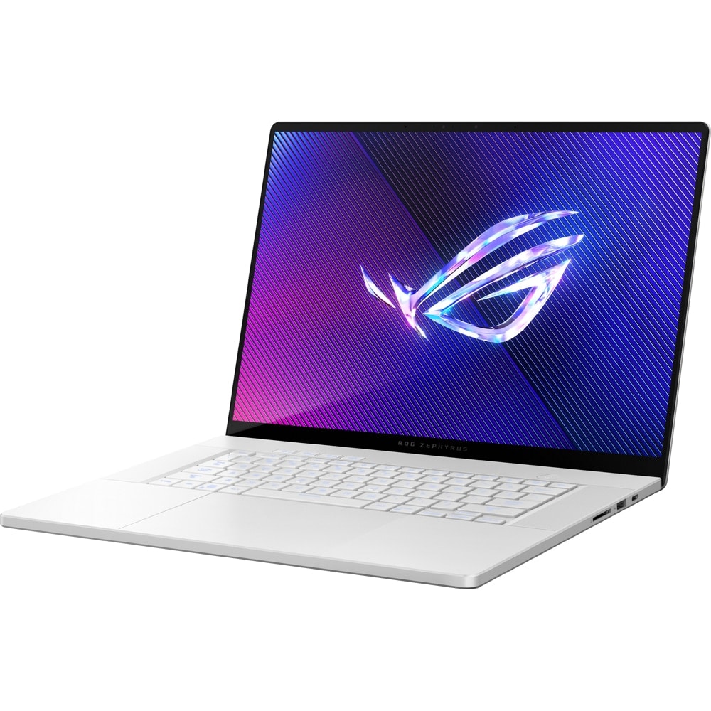 Laptop Gaming ASUS ROG Zephyrus G16 GA605WV-QR094W, AMD Ryzen AI 9 HX 370 pana la 5.1GHz, 16" 2.5K, 16GB, SSD 1TB, NVIDIA GeForce RTX 4060 8GB, Windows 11 Home, Platinum White