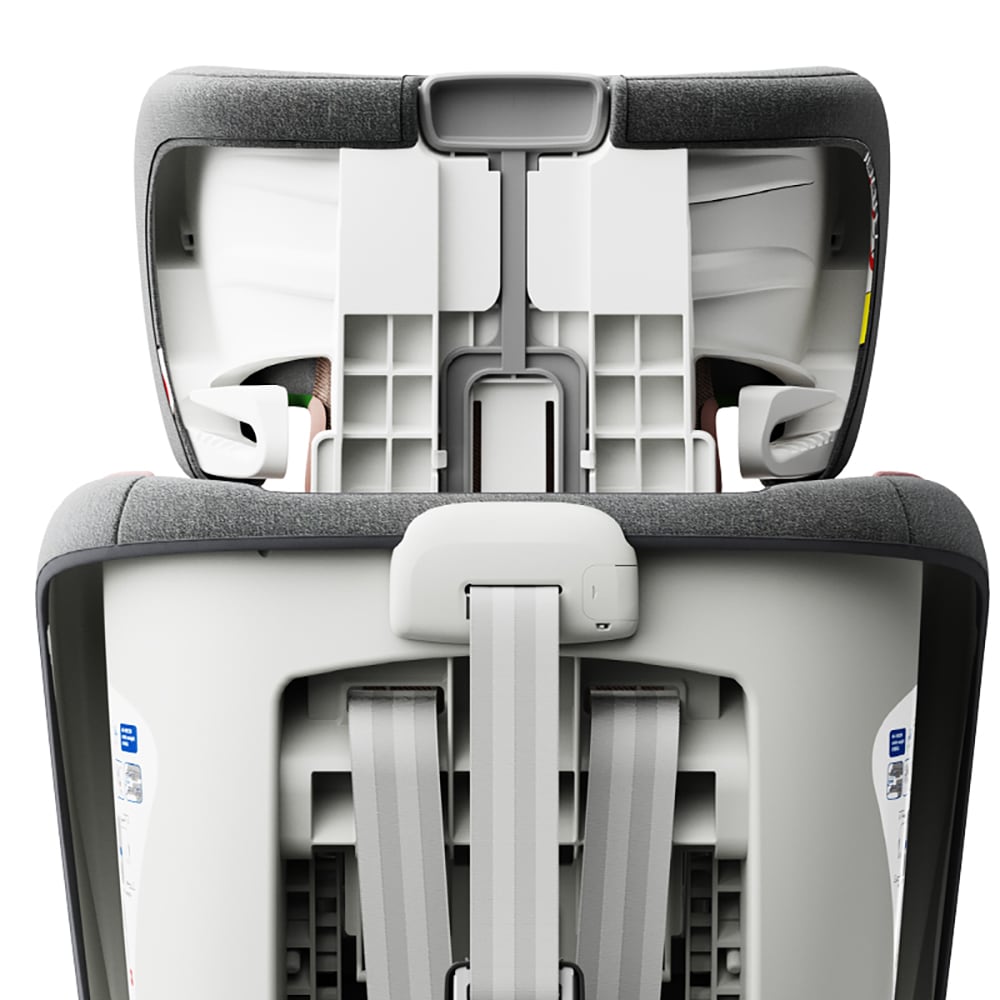 Scaun auto BUF BOOF TWT Plus rotativ 360 grade ISIZETWTPINK, Isofix, 0-36 kg, R129, roz deschis-gri