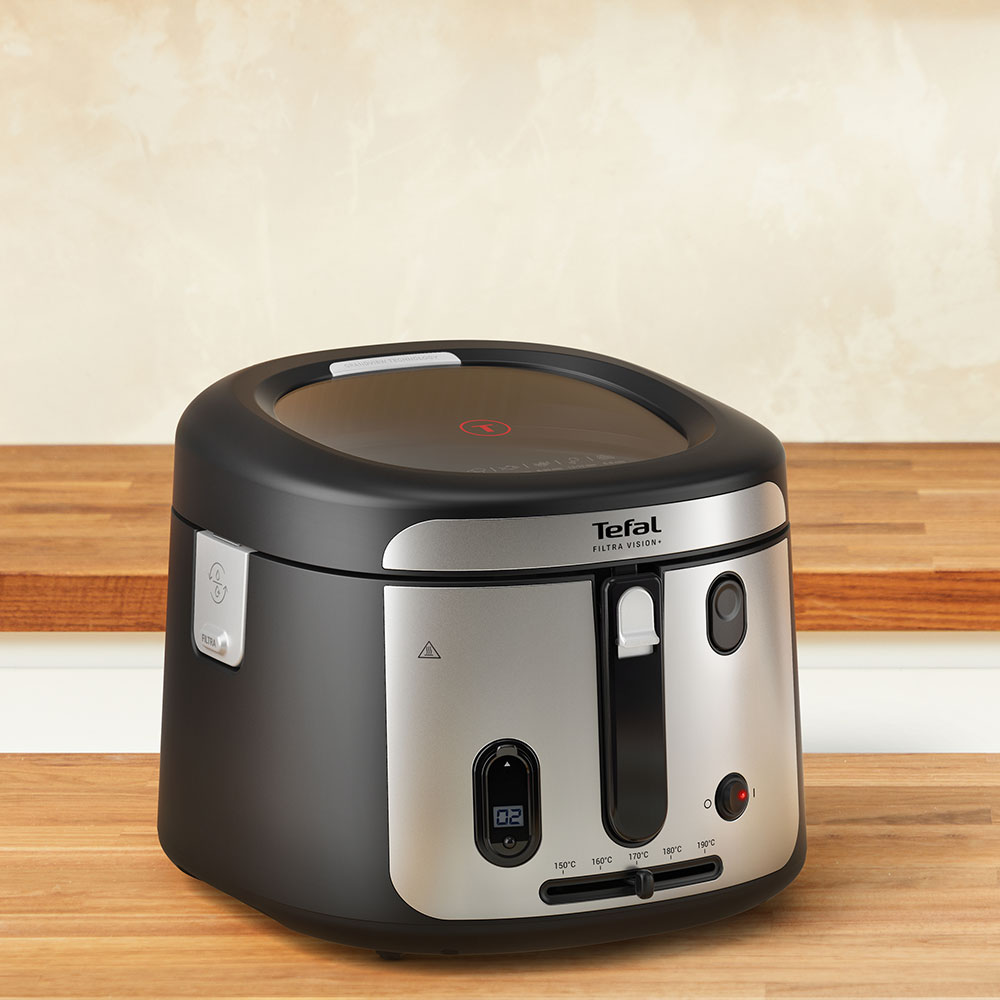 Friteuza TEFAL Filtra Vision+ FF2588E0, 1.2kg, 2.1l, 1900W, argintiu-negru