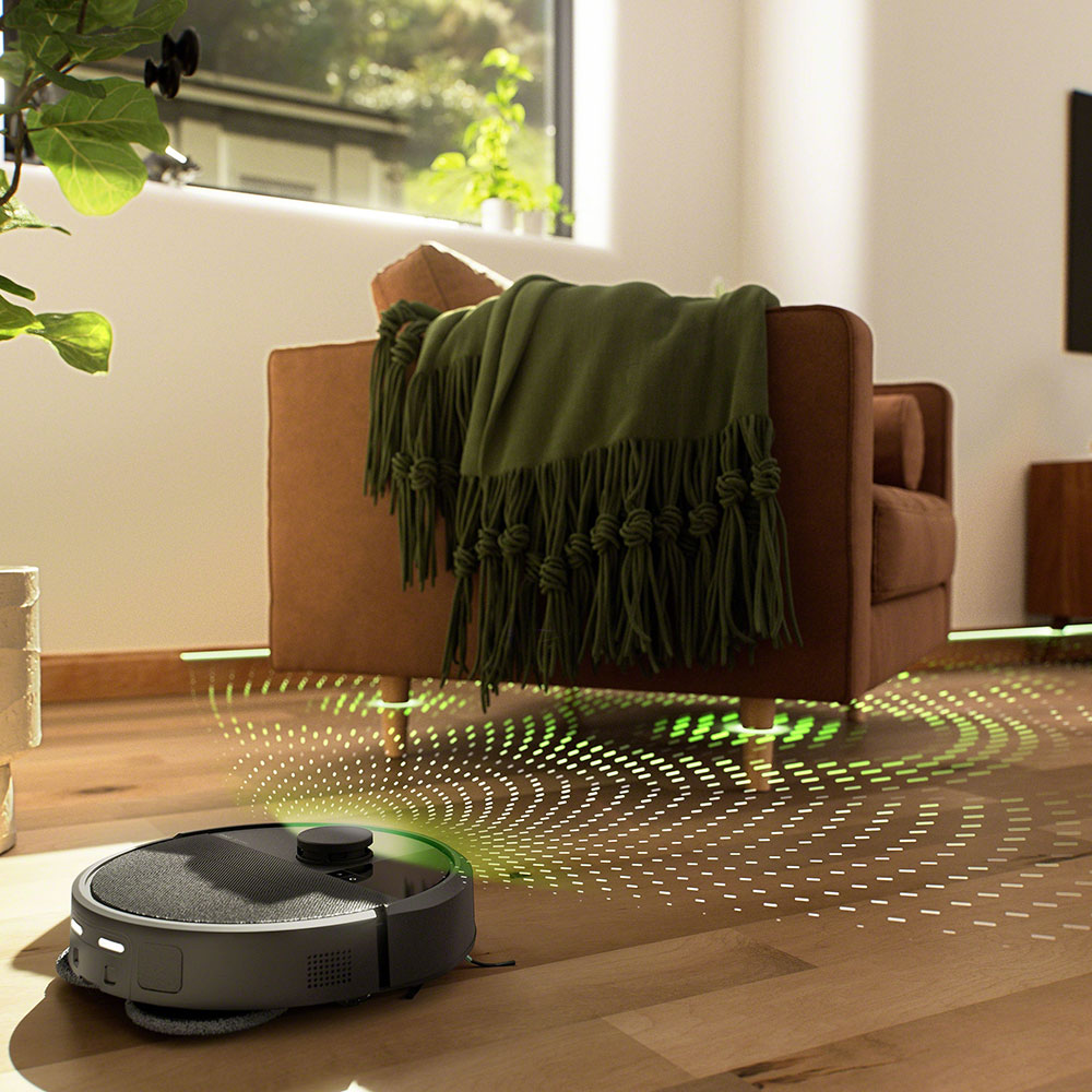 Aspirator robot IROBOT Roomba Plus 405+ G185040, 0.29l, autonomie max 180 min, functie mop, negru