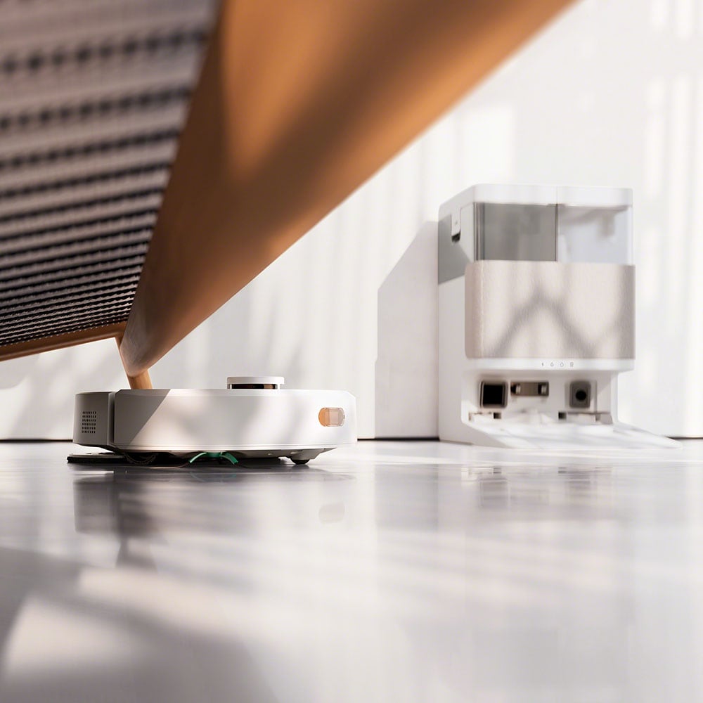 Aspirator robot IROBOT Roomba Plus 405+ G185240, 0.29l, autonomie max 180 min, functie mop, alb