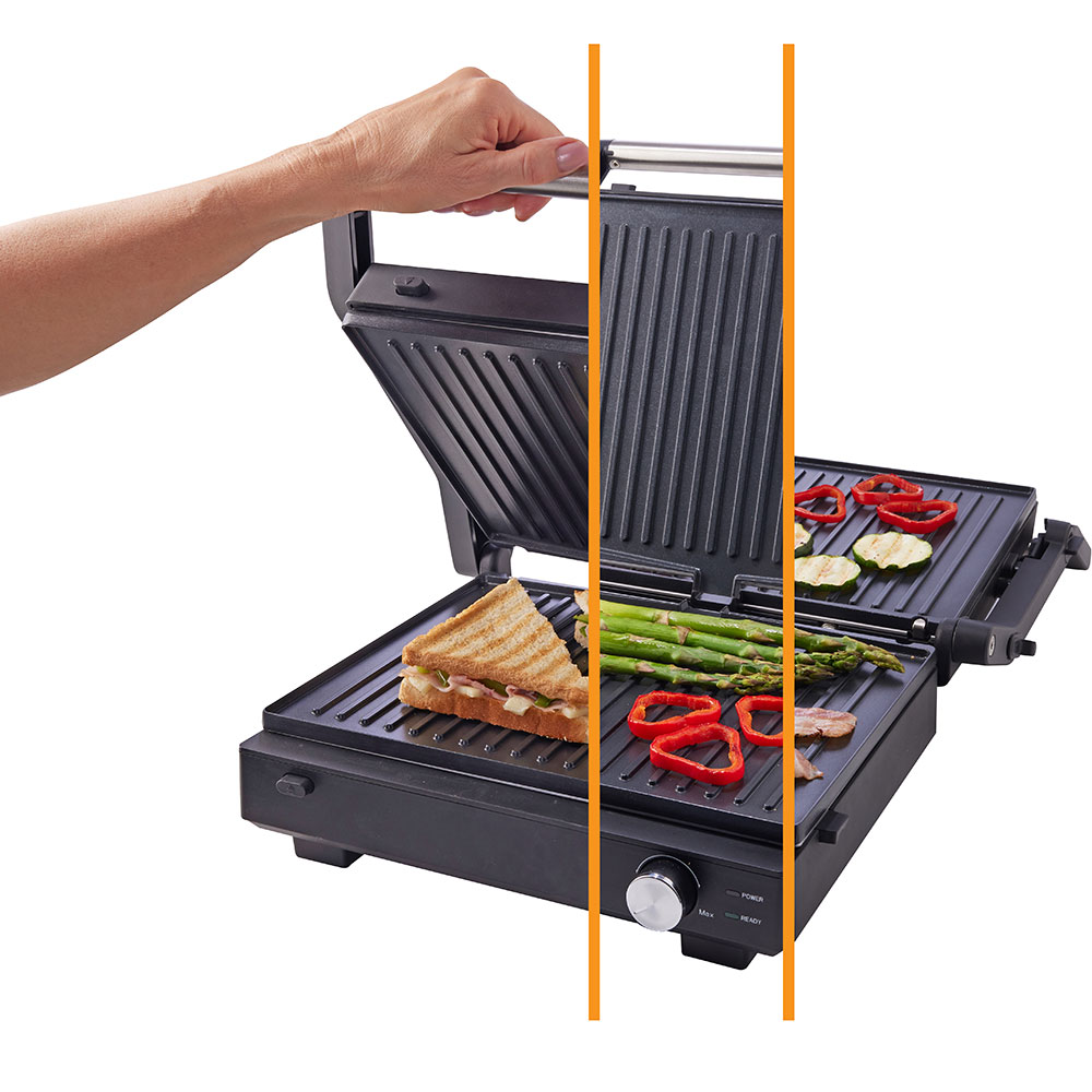 Gratar electric GORENJE GCG2000M, 2000W, negru-argintiu