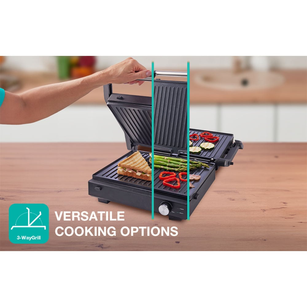 Gratar electric GORENJE GCG2000M, 2000W, negru-argintiu