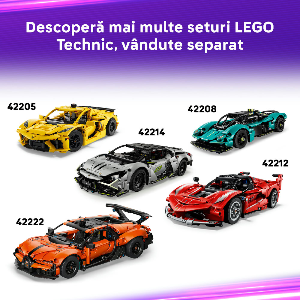 LEGO Technic: Masina de curse BMW M4 GT3 EVO 42226, 11 ani+, 747 piese