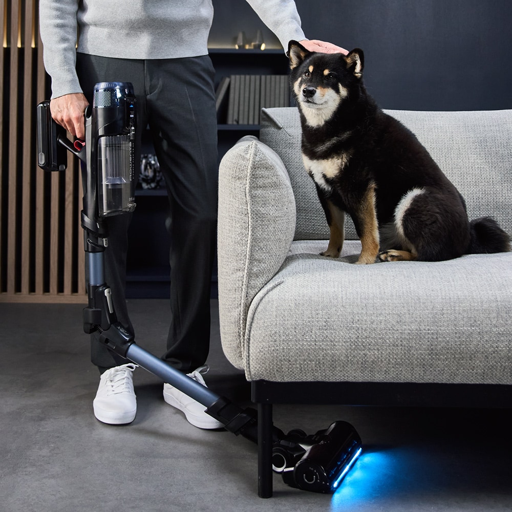 Aspirator vertical ROWENTA X-Force Flex 16.60 RH9C71E0, 0.65l, 25.2V, autonomie max 120 min, negru