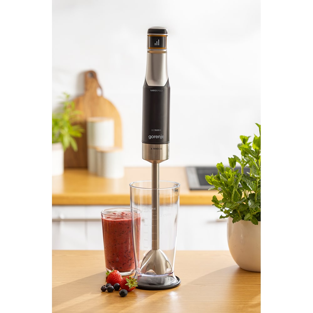Mixer vertical GORENJE HBX1500VX, 0.8l, 1500W, negru-argintiu