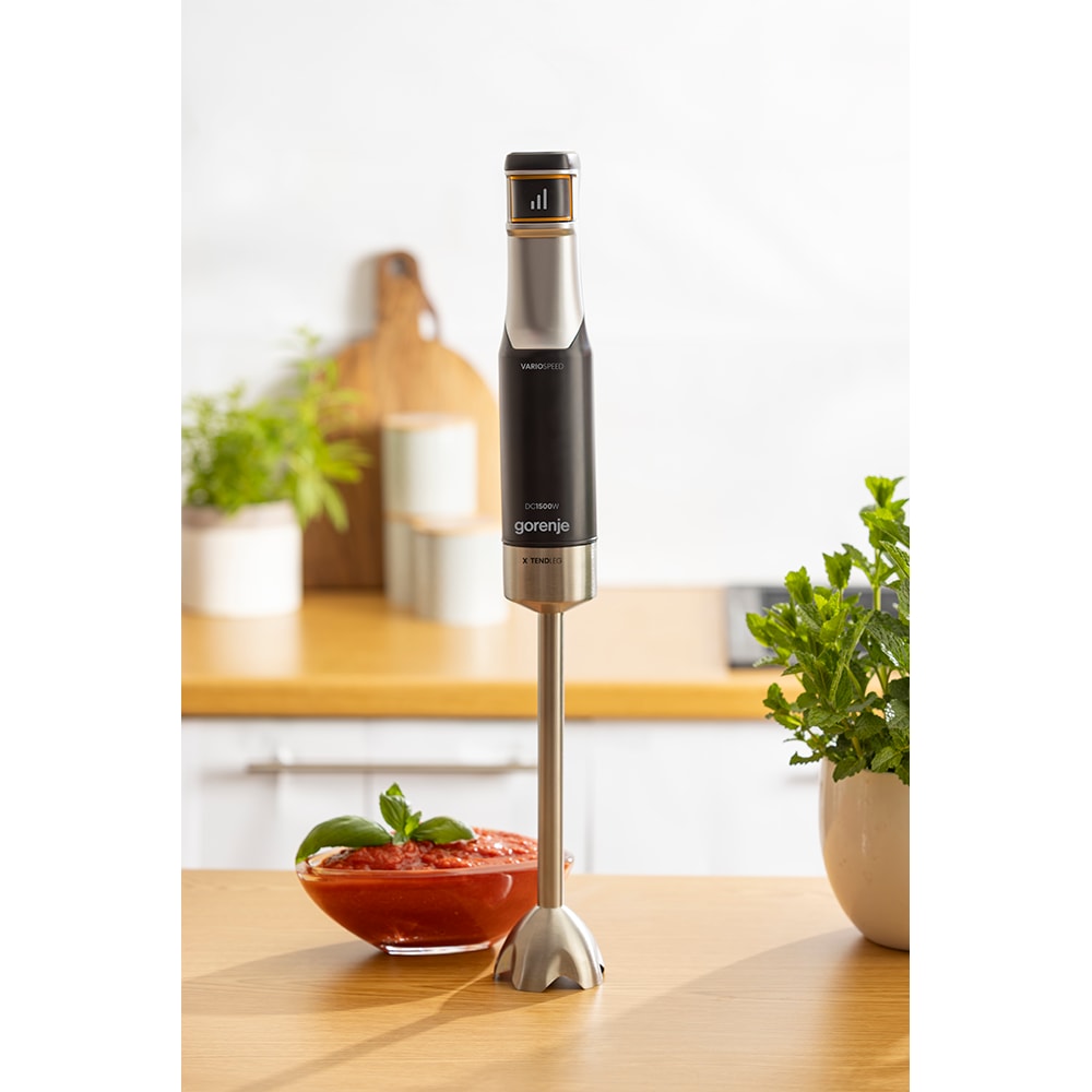 Mixer vertical GORENJE HBX1500VX, 0.8l, 1500W, negru-argintiu