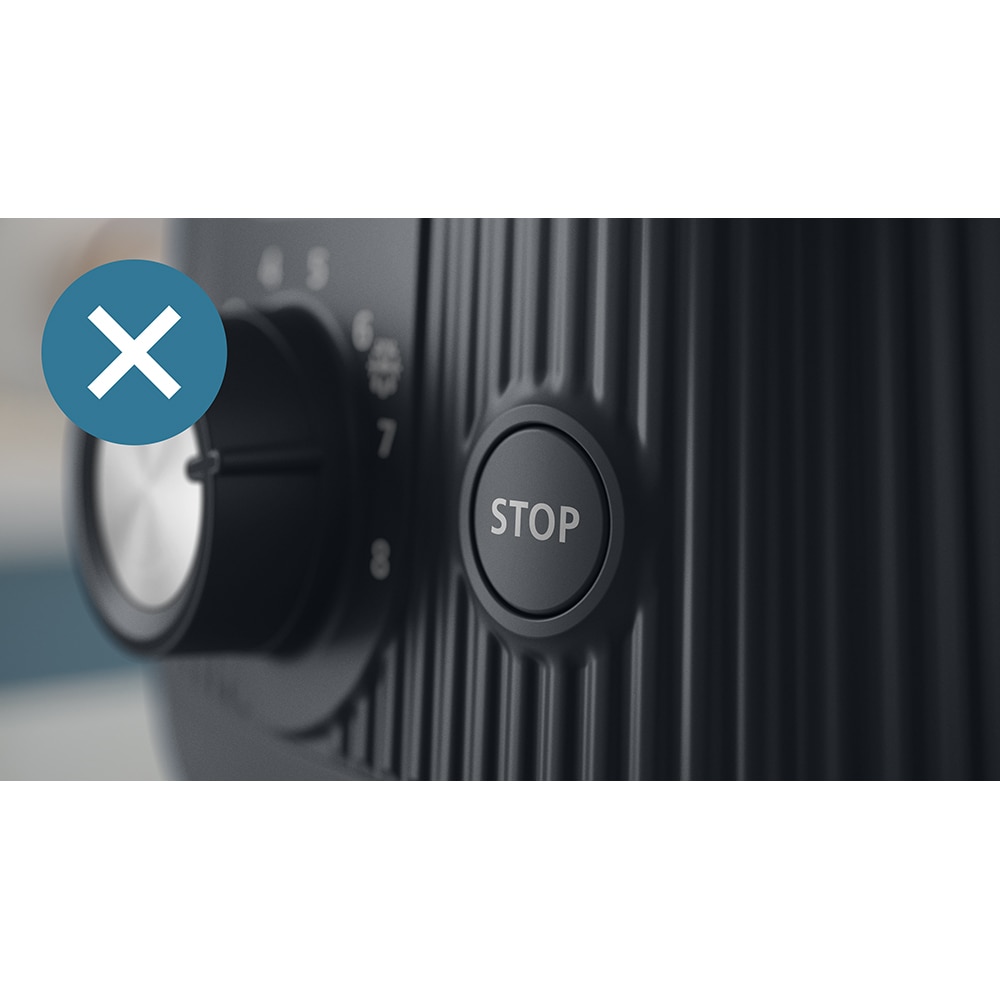 Prajitor de paine PHILIPS Seria 3000 HD2511/90, 2 felii, 830W, negru