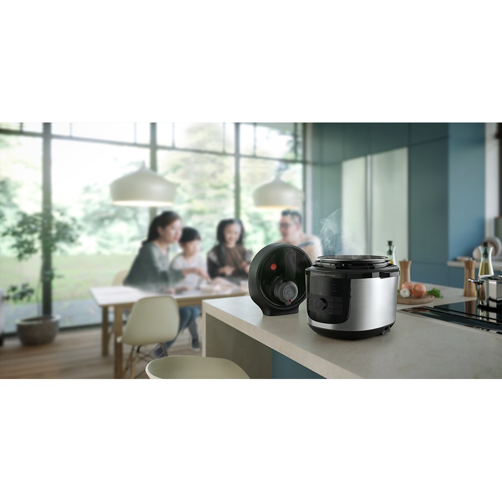 Multicooker PHILIPS Seria 3000 HD2616/70, 6l, 1000W, 13 programe, argintiu-negru