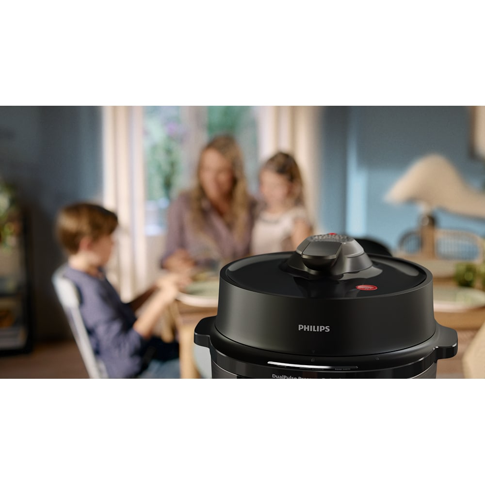Multicooker PHILIPS Seria 3000 HD2616/70, 6l, 1000W, 13 programe, argintiu-negru
