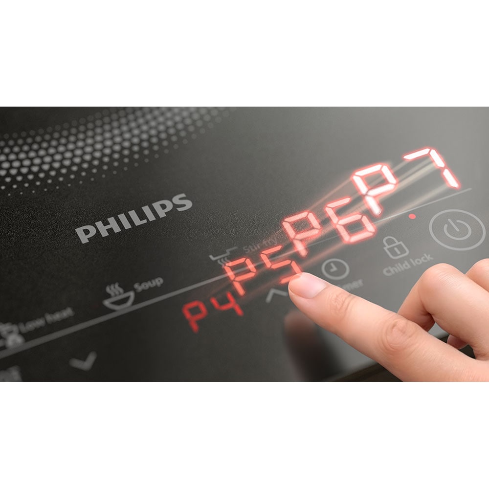Plita cu inductie PHILIPS Seria 3000 HD5830/90, 1 arzator, 2000W, negru