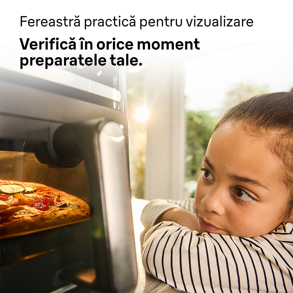 Friteuza cu aer cald BRAUN MultiFry 5 HF5075, 6l, 1.6kg, 2400W, negru-argintiu