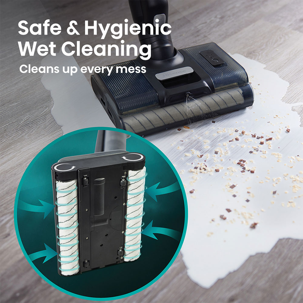 Aspirator vertical HISENSE HFC743169BKA, 0.6l, 21.6V, autonomie max 75 min, antracit