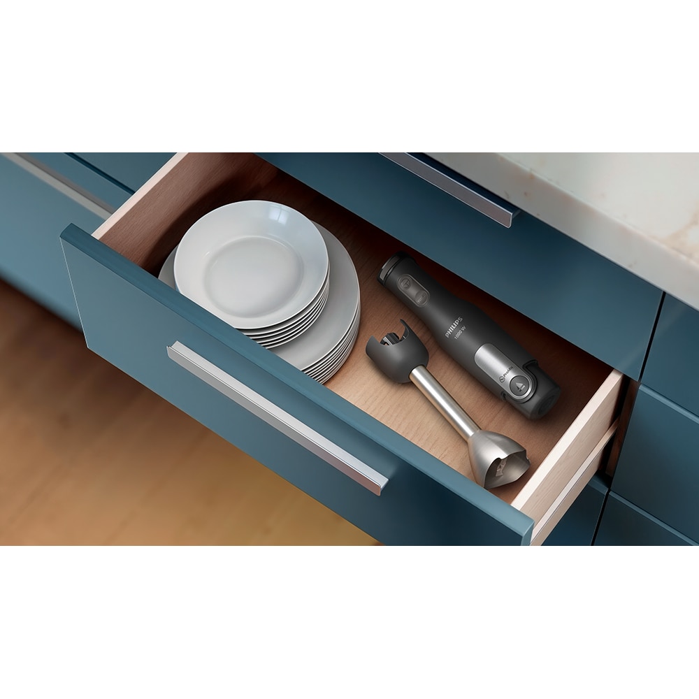 Mixer vertical PHILIPS Seria 3000 HR2563/00, 1000W, 4 trepte viteza, negru