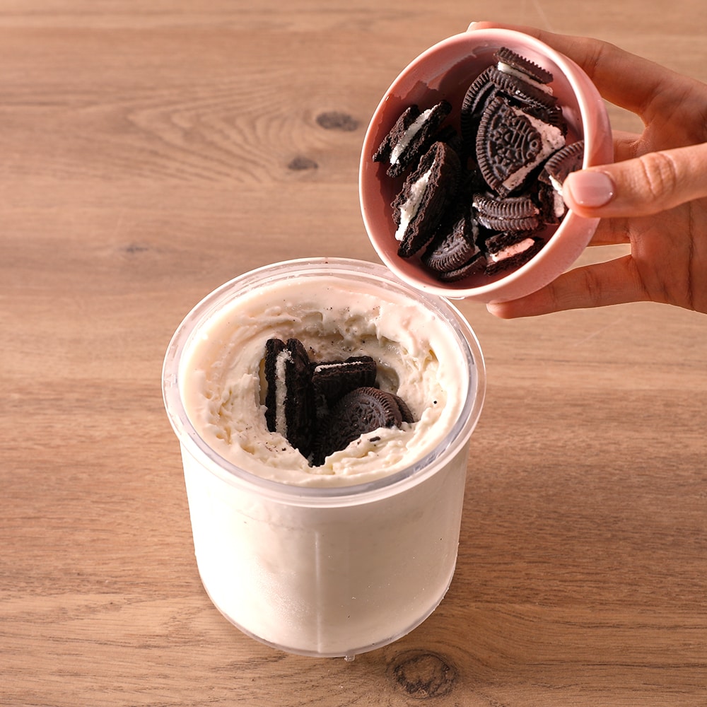 Aparat de facut inghetata TEFAL Dolci IG602AE0, 1.4l, 600W, crem-negru