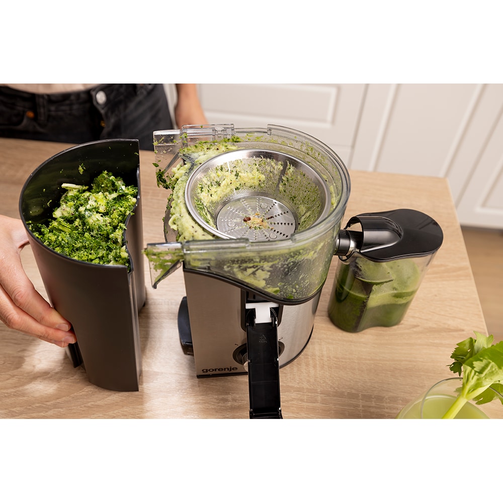 Storcator fructe si legume GORENJE JC400BE, 0.6l, 400W, 2 trepte viteza, negru-argintiu