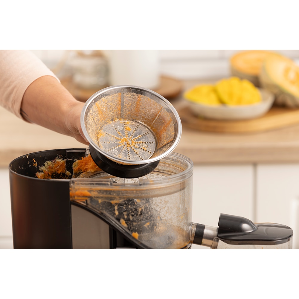 Storcator fructe si legume GORENJE JC400BE, 0.6l, 400W, 2 trepte viteza, negru-argintiu