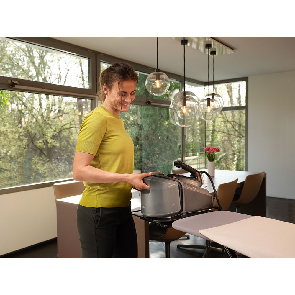 Statie de calcat BRAUN CareStyle 7 Pro IS7286, 2700W, 650g/min, 2l, talpa EloxalPlus, negru-auriu