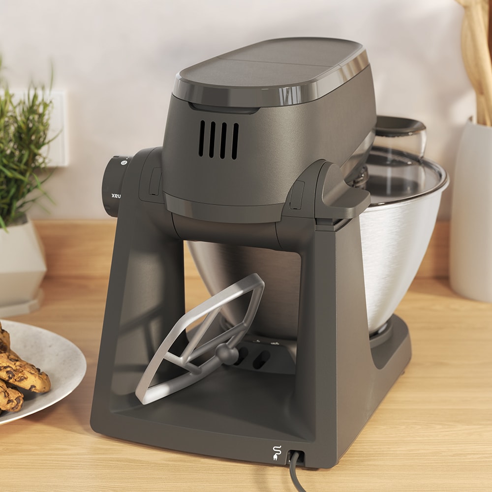 Robot de bucatarie KENWOOD KHC30.070GYH, vas 4.3l, blender 1.5l, 1000W, 7 trepte viteza, albastru