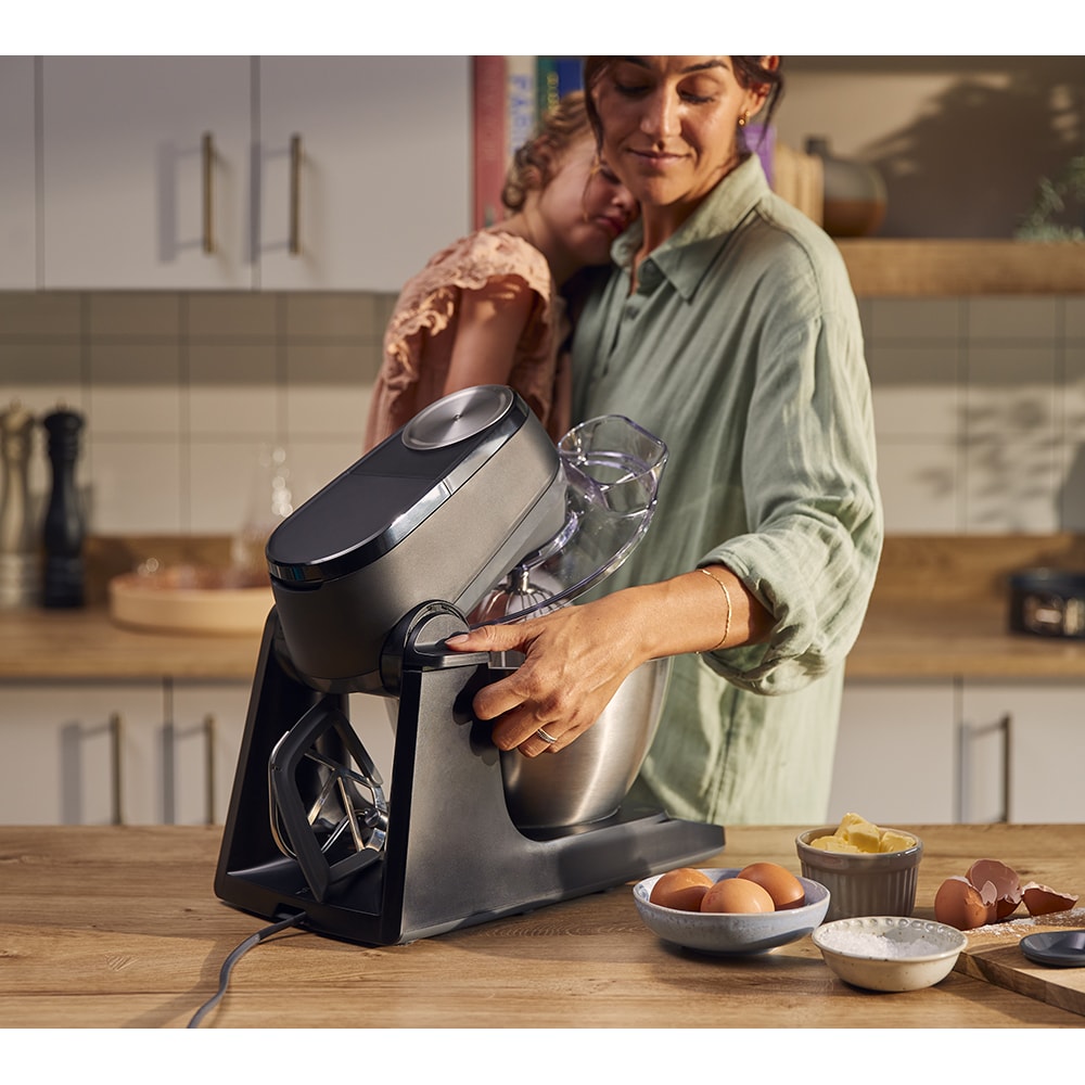 Robot de bucatarie KENWOOD Smart-Touch KHC40.060BK, vas 4.3l, blender 1.5l, 1000W, 9 trepte viteza, negru