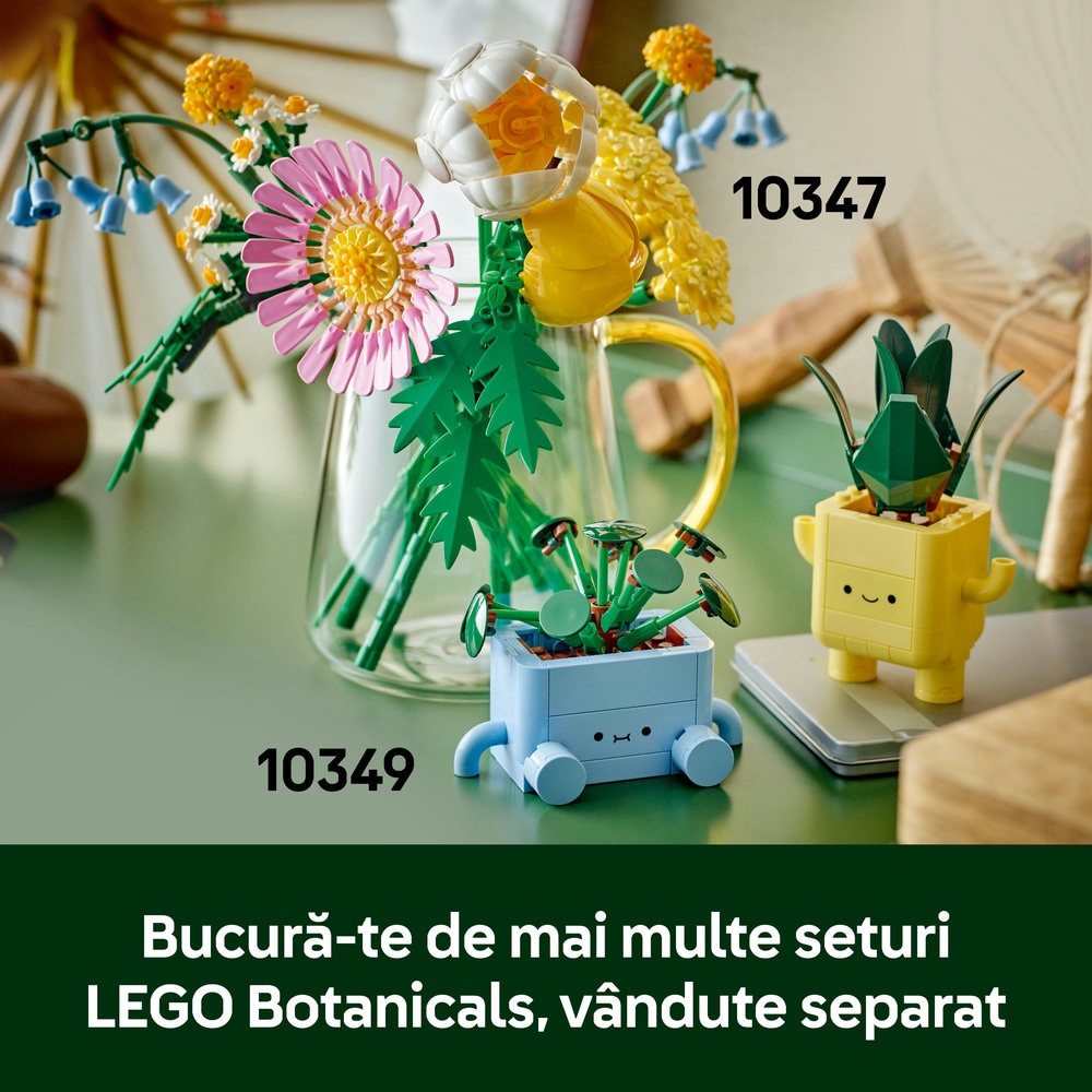 LEGO Botanicals: Plante fericite 10349, 9 ani+, 217 piese