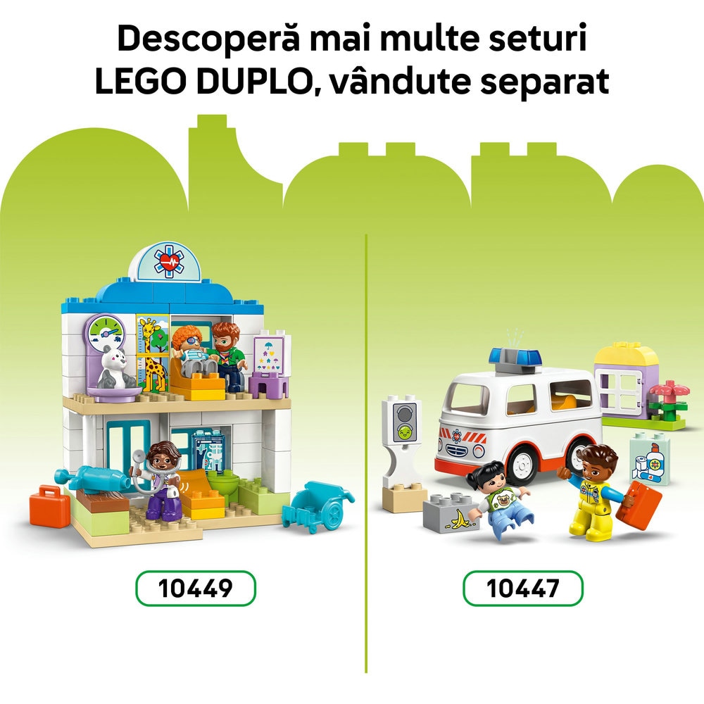 LEGO DUPLO: Prima oara la aeroport 10443, 2 ani+, 23 piese