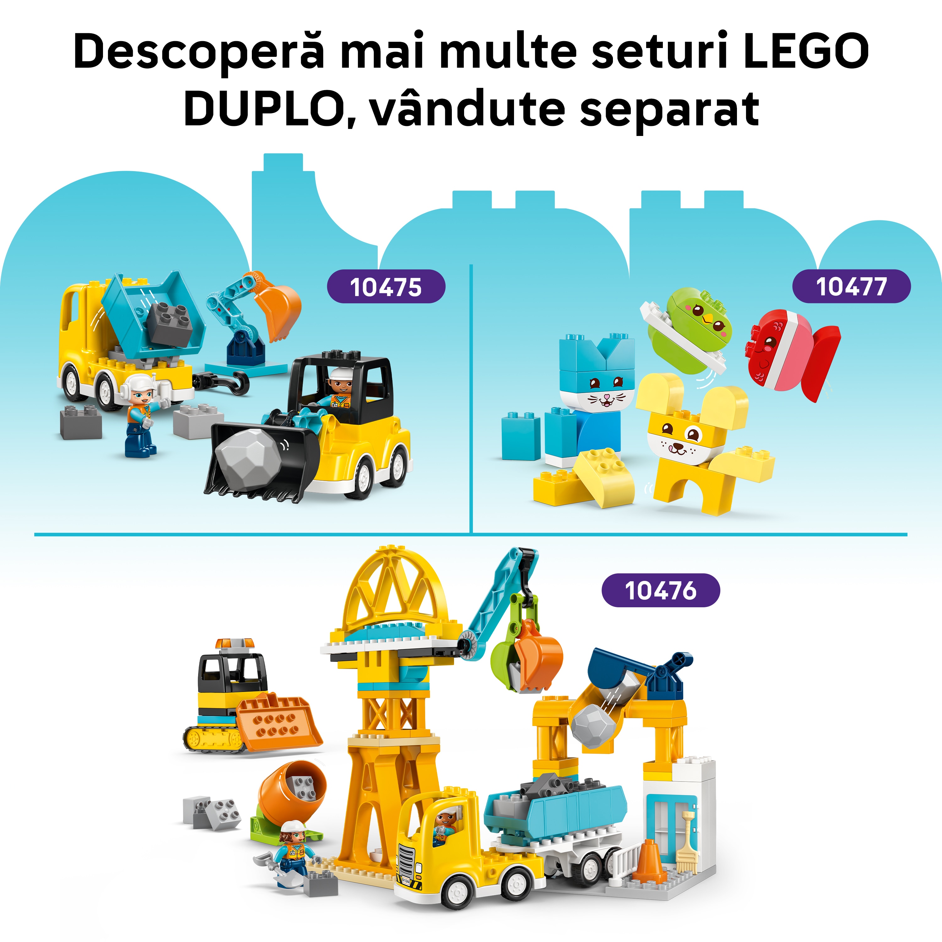 LEGO DUPLO: Town - Casa moderna de familie 3in1 10470, 2 ani+, 166 piese