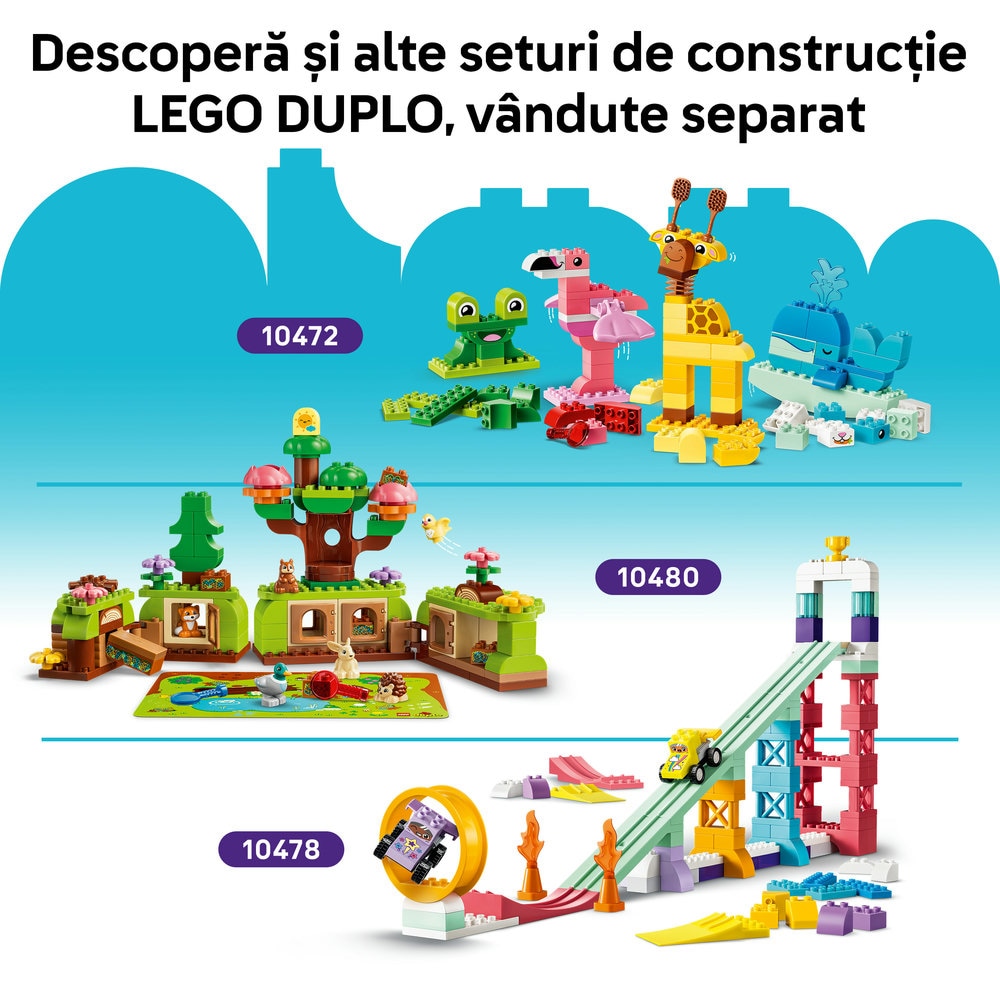LEGO DUPLO: Classic Cutie creativa in culori 10479, 18 luni+, 80 piese