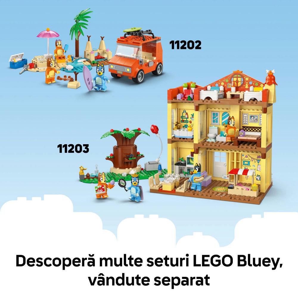 LEGO Bluey: Distractie la locul de joaca cu Blue si Chloe 11201, 4 ani+, 104 piese