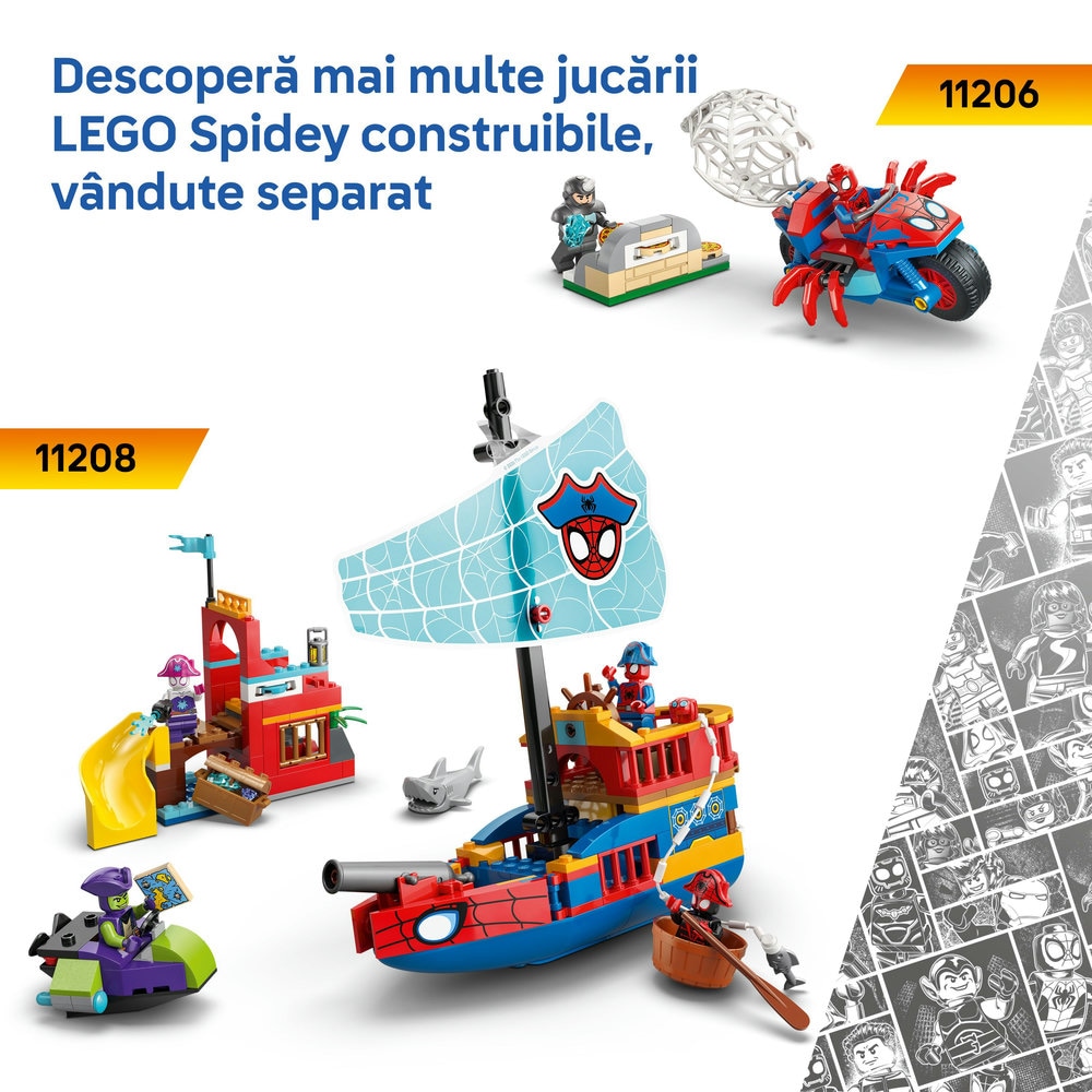 LEGO Spidey: Vehicule subacvatice 11207, 4 ani+, 154 piese