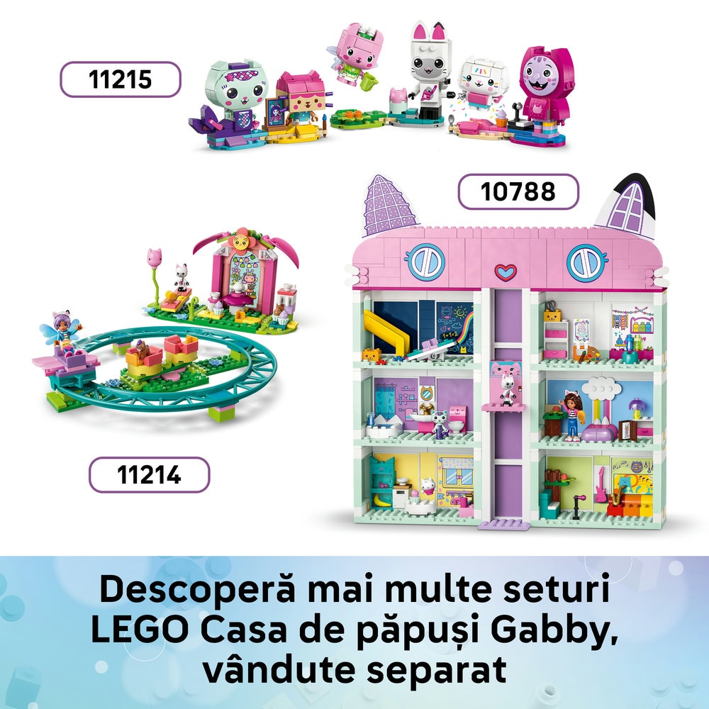 LEGO Gabby's Dollhouse: Casuta din gradina a Miau-Zanei 11212, 4 ani+, 103 piese