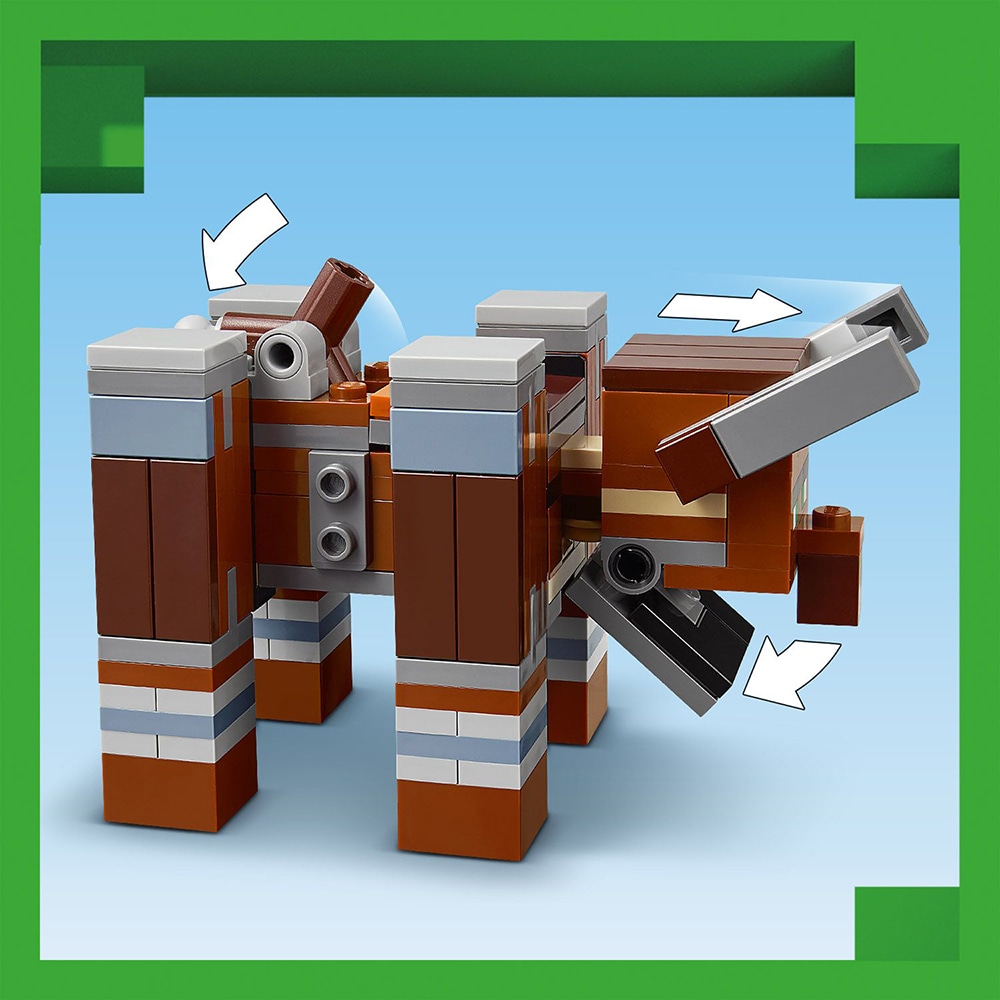 LEGO Minecraft: Avanpostul Jefuitorului si Distrugator 21278, 9 ani+, 665 piese