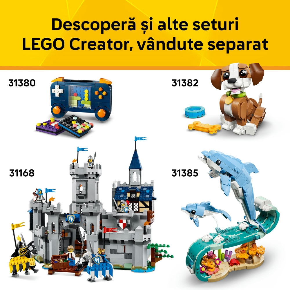 LEGO Creator: Dinozaur feroce 31379, 8 ani+, 283 piese