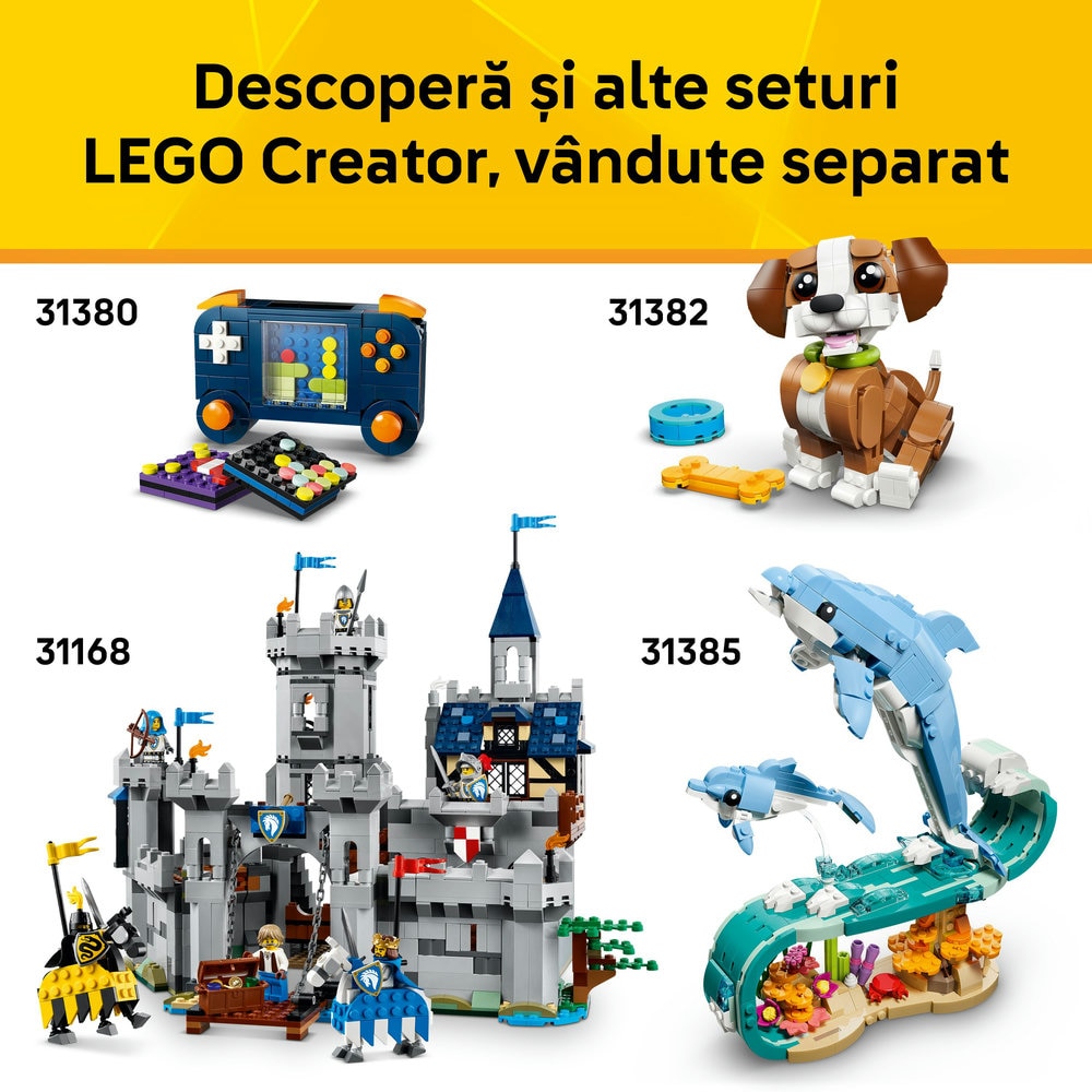 LEGO Creator: Rechin feroce cu un cufar de comori 31381, 8 ani+, 379 piese