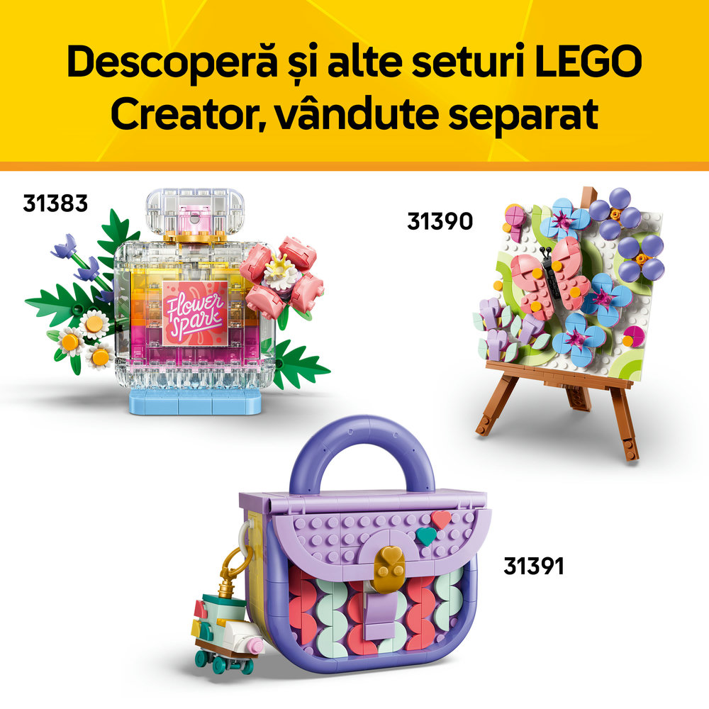 LEGO Creator 3in1: Pian decorativ cu o pisica 31392, 9 ani+, 485 piese